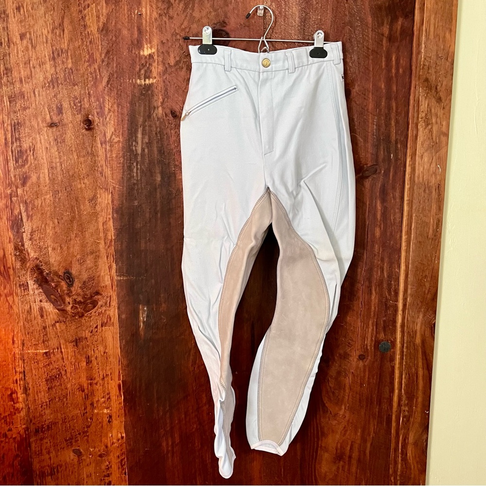 Light blue Kentucky full leather seat Riding Breeches